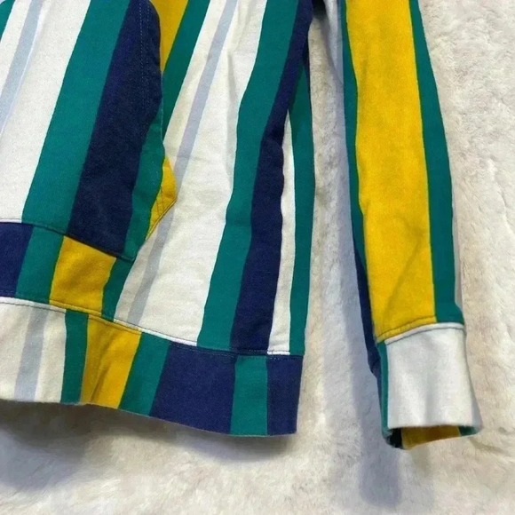 PacSun Men’s Large Striped Front Pocket Bright Colorful Hoodie 100 Cotton - Picture 5 of 9